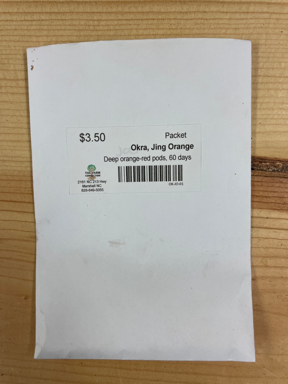 Seeds Okra, Jing Orange
