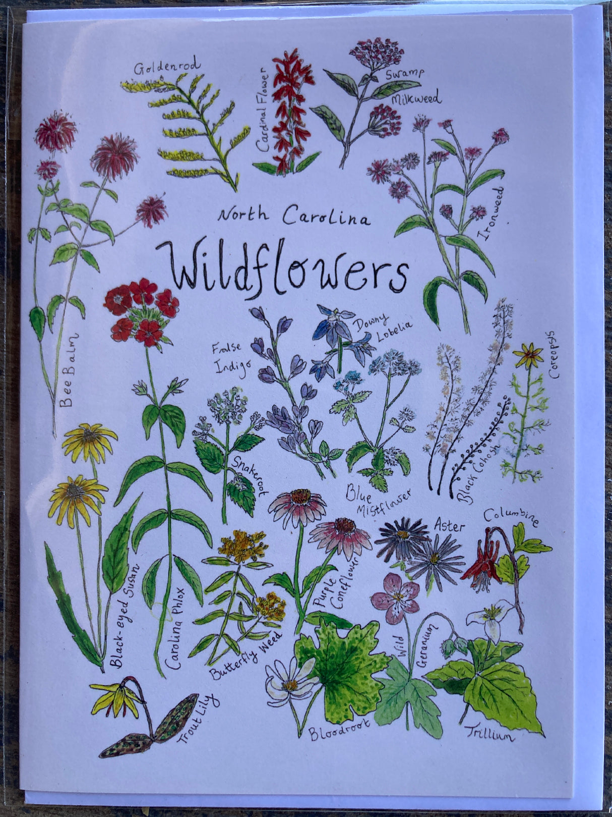 Wildflower greeting card