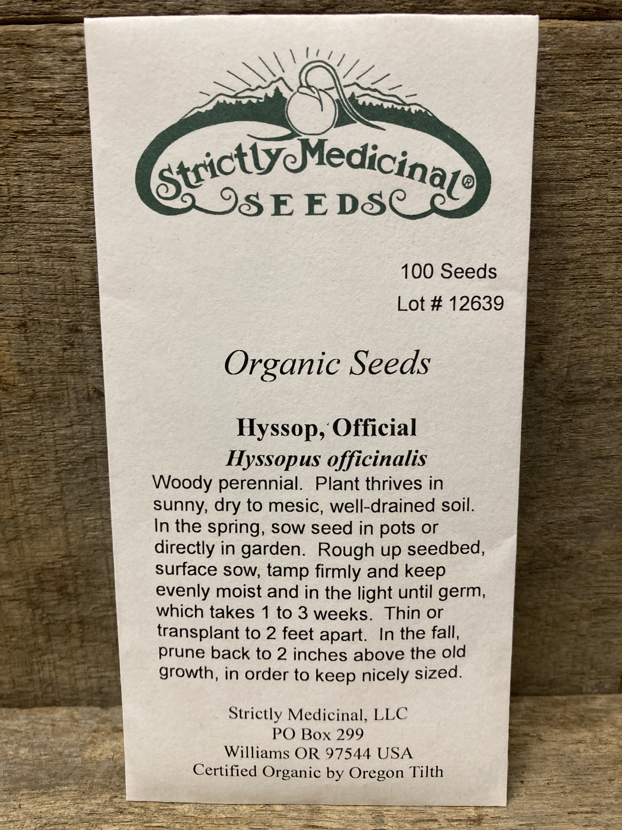Seeds Hyssop