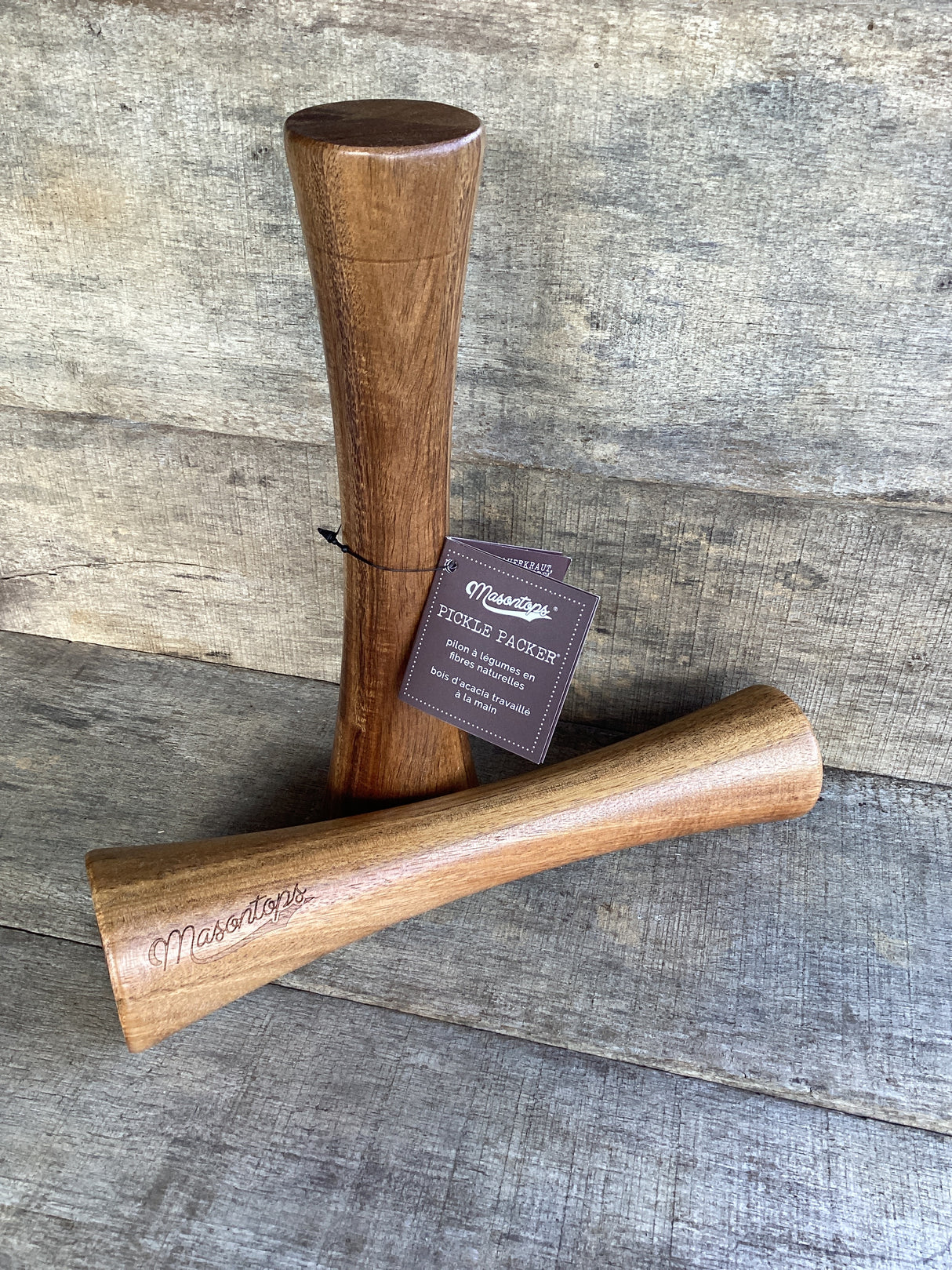 Jar Packer Acacia Wood