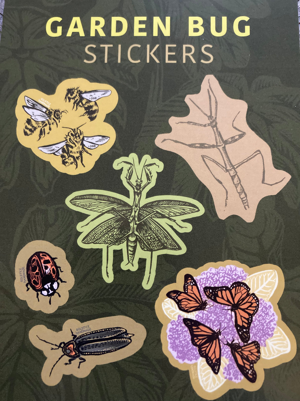 Garden Bugs Sticker Set