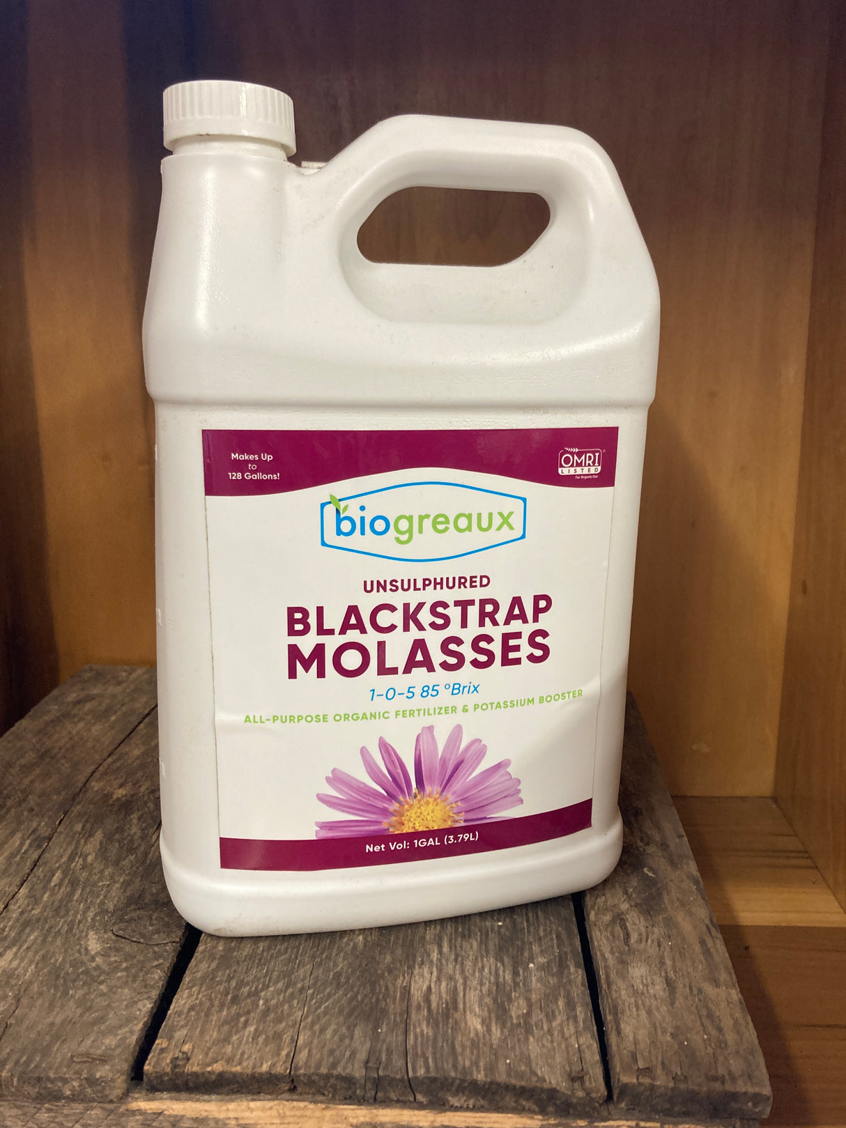 Blackstrap molasses for compost tea brewing, microbial feeding, and mineral-rich soil fertility in organic gardens