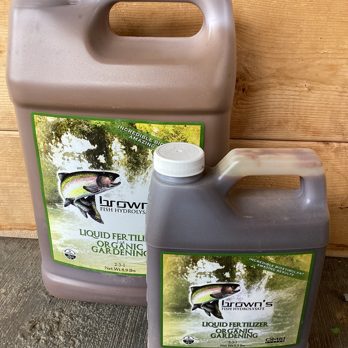 organic liquid fish fertilizer Brown's Fish Fertilizer 2-3-1 – The Farm Connection