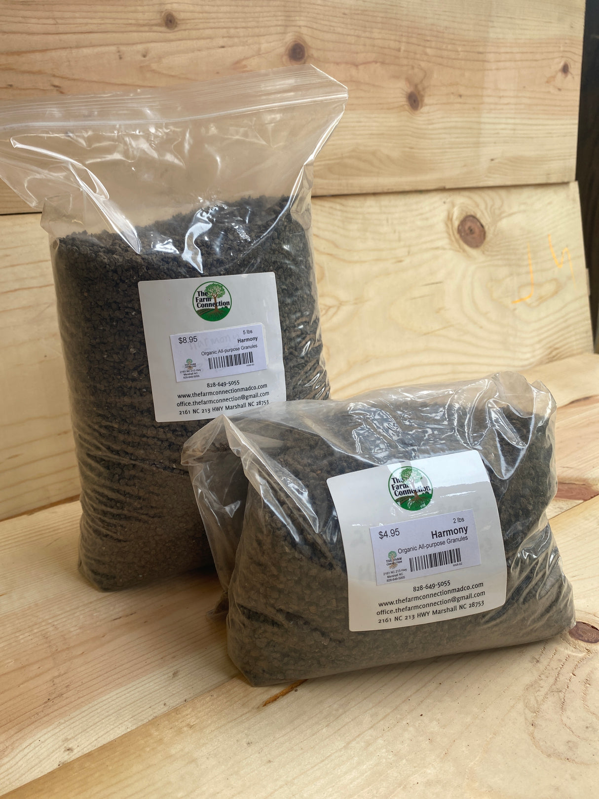 Harmony 5-4-3 organic granular fertilizer with 9% calcium for vegetables, fruit trees, and living soil systems