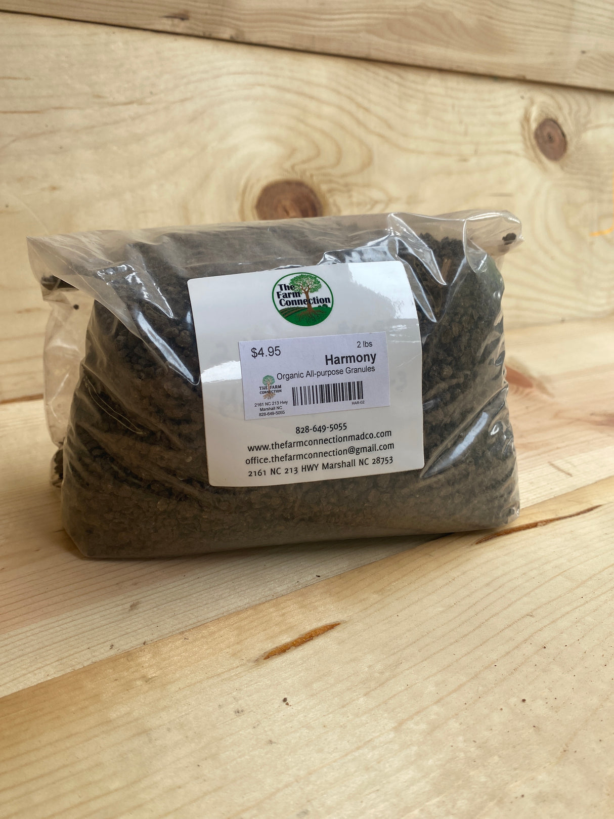 Harmony 5-4-3 organic granular fertilizer with 9% calcium for vegetables, fruit trees, and living soil systems