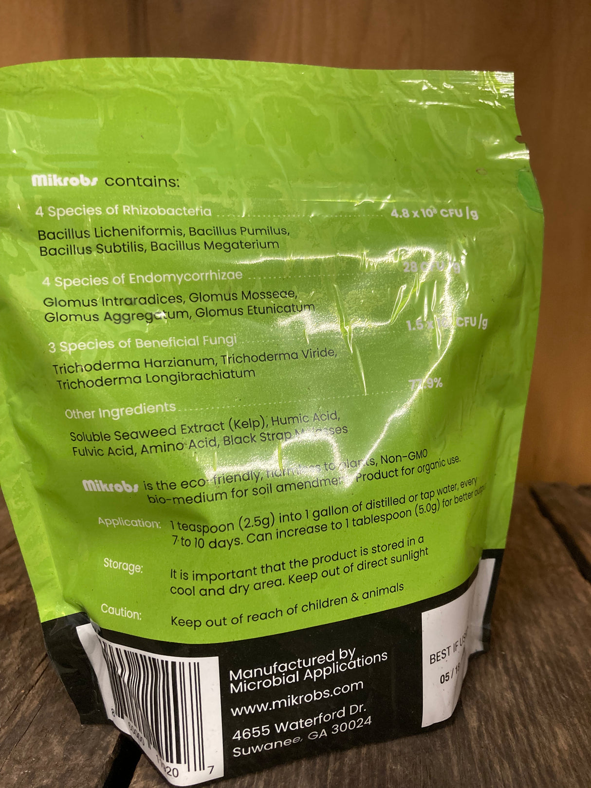 Mikrobs Microbial Superpack organic soil inoculant for boosting microbes, root growth, and nutrient availability in gardens and farms