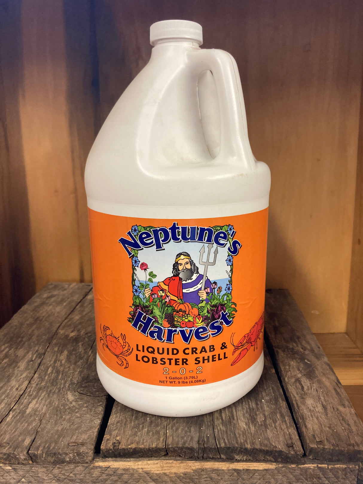 Neptune's Harvest Fish and Liquid Crab & Lobster Shell 2-0-2 organic fertilizer for plant growth, pest resistance, and soil health