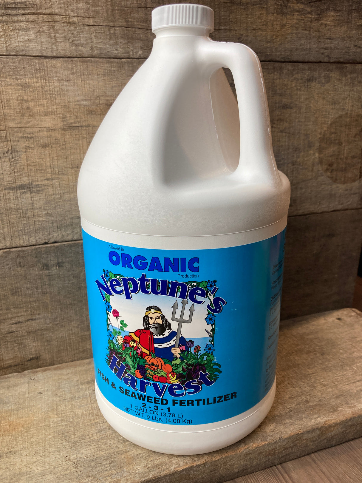Neptune's Harvest Fish and Seaweed Fertilizer 2-3-1 for organic plant growth, flowering, and soil health