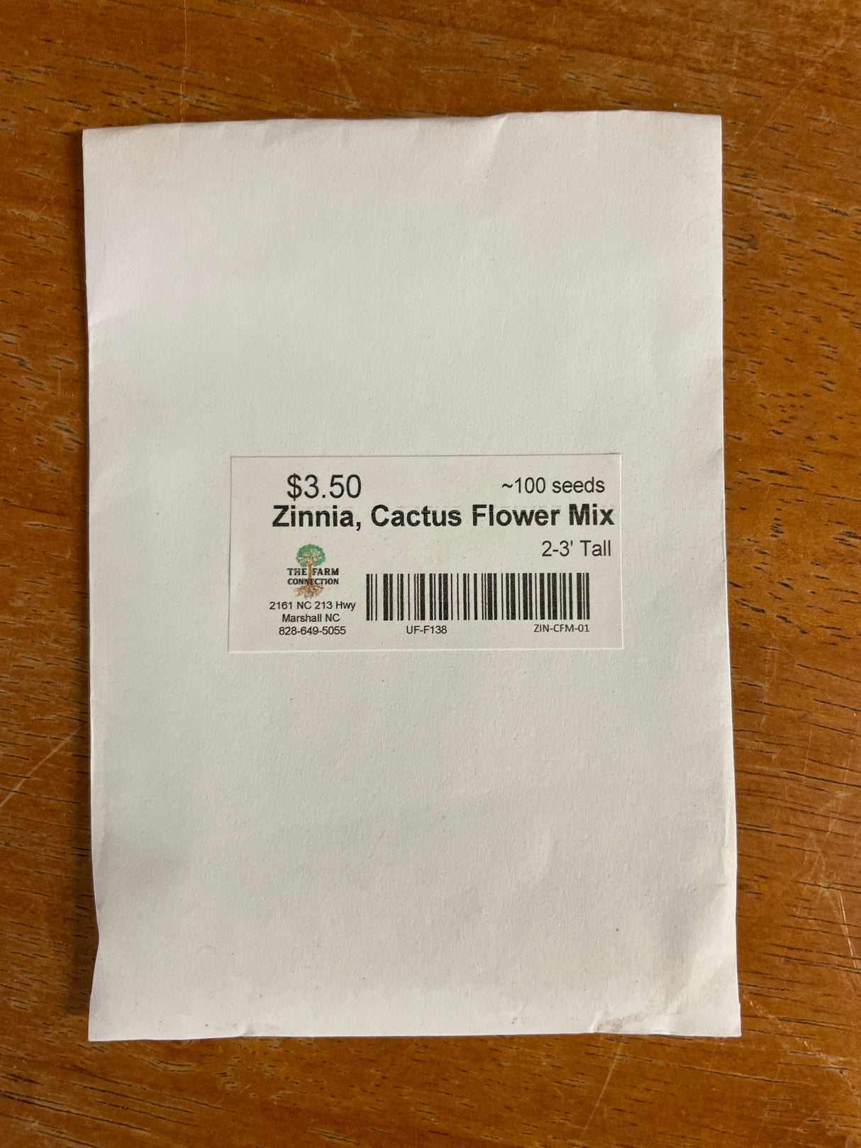 Seeds, Zinnia, Cactus Flowered Mix