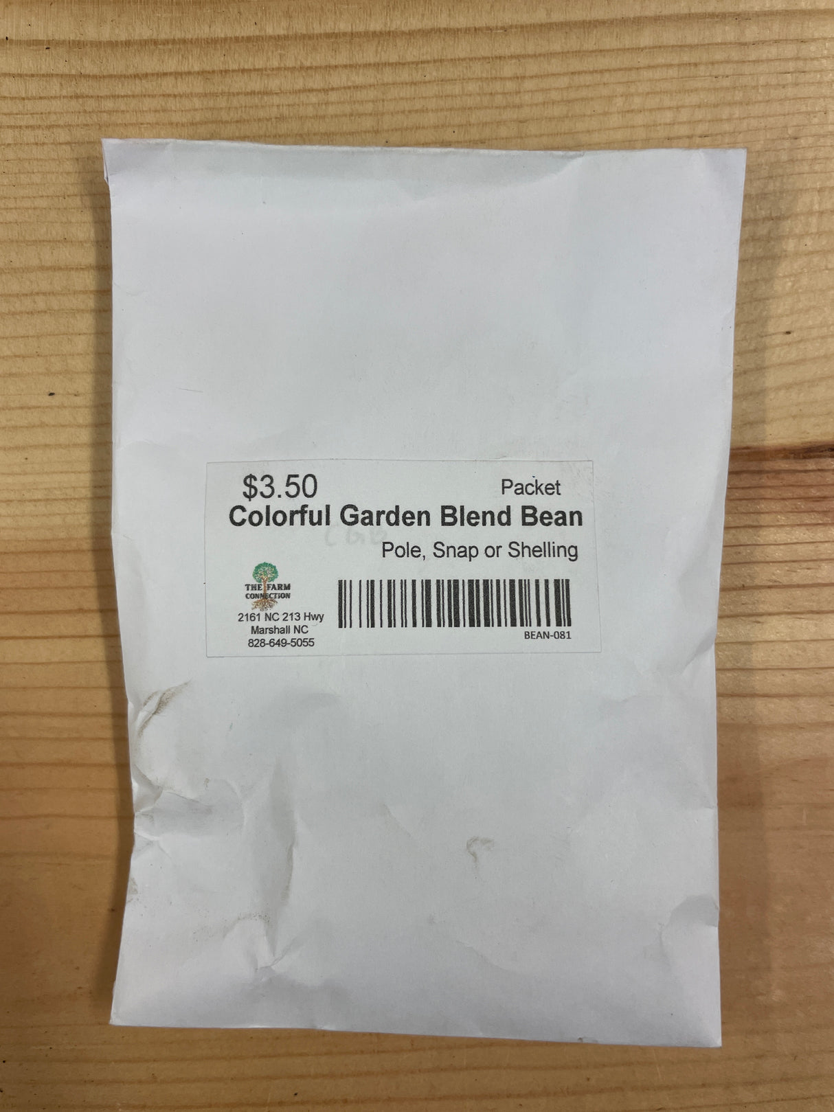 Seeds Bean, colorful garden blend