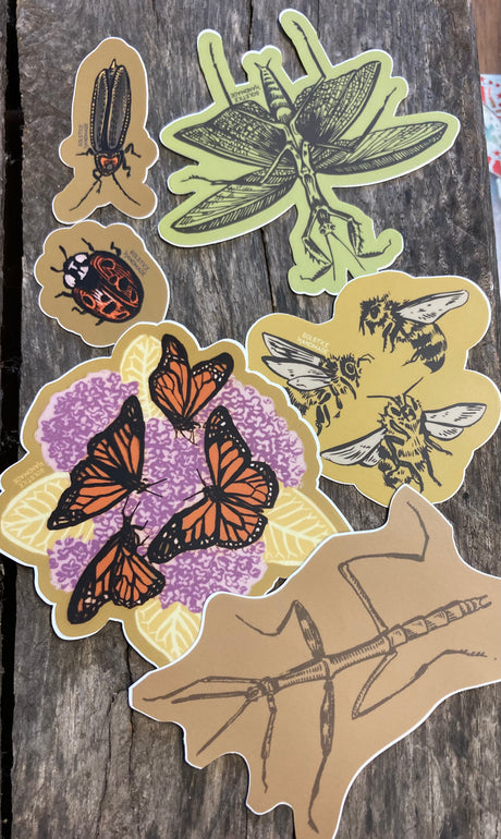 Garden Bugs Sticker Set