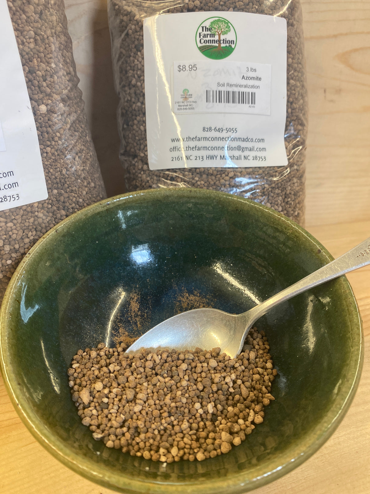 Azomite Granular trace mineral amendment for organic soil remineralization and plant nutrition