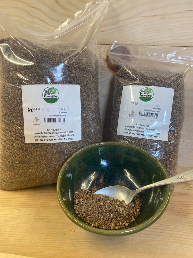 Azomite Granular trace mineral amendment for organic soil remineralization and plant nutrition