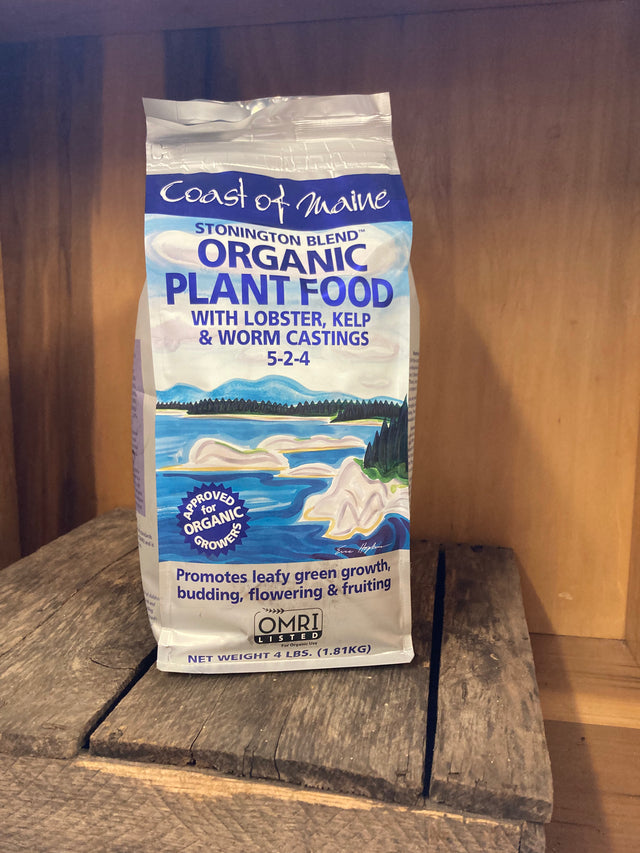 Stonington Blend Organic Plant Food for vegetables, herbs, and flowers in containers and raised beds