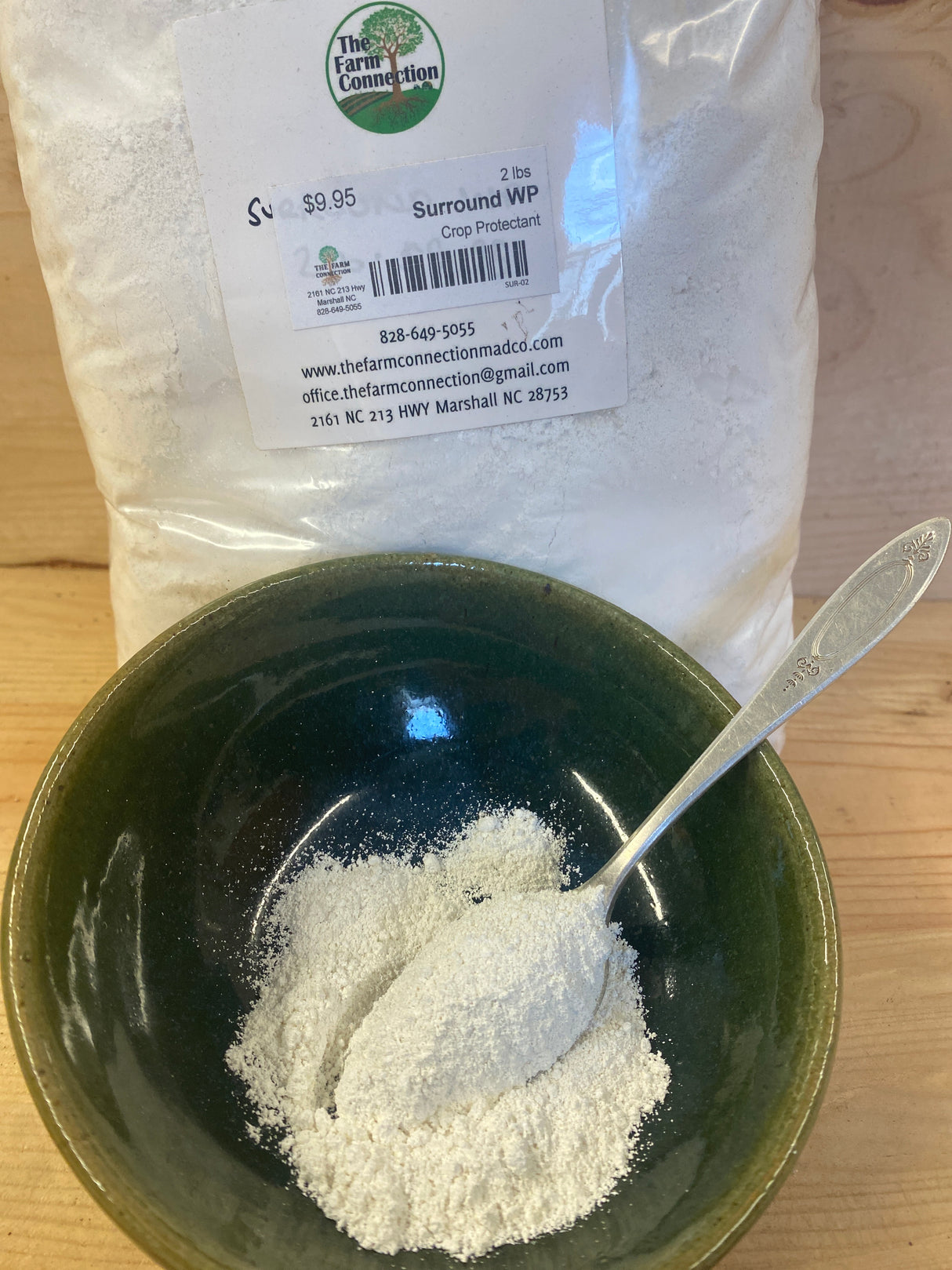 Surround WP kaolin clay crop protectant for insect deterrence and sunburn protection on fruit, vegetables, and berries